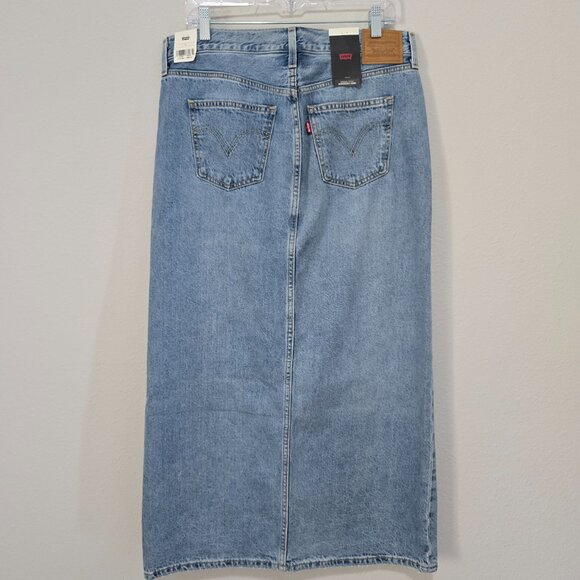 Classic Blue Denim Skirt - Picture 2 of 8